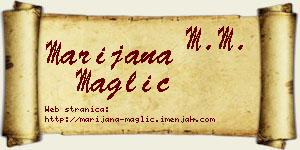Marijana Maglić vizit kartica